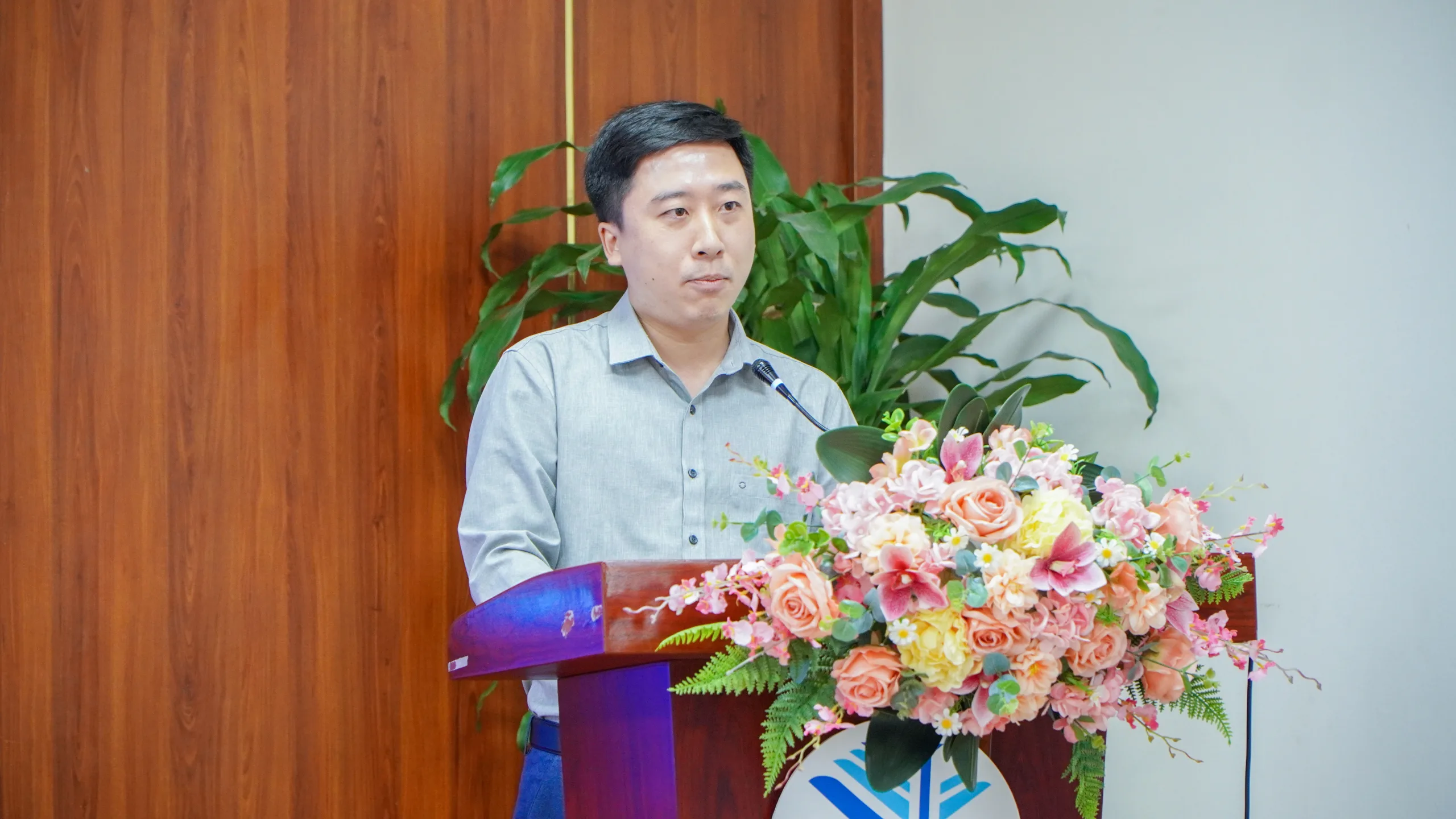 Đại diện học viên phát biểu tại Lễ Khai giảng